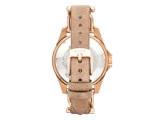 Oryginalny pasek Fossil Riley ES3466 beżowy skóra 18mm klamra różowe złoto